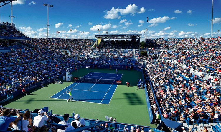 General view of the Cincinnati Open Centre Court