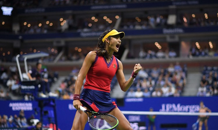 Emma Raducanu US Open fist pump