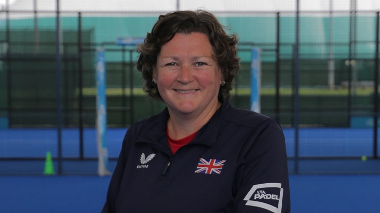 GB padel captain, Libby Fletcher