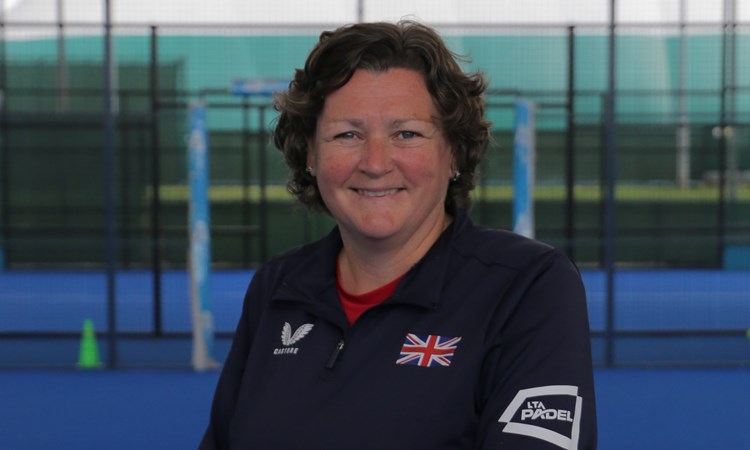 GB padel captain, Libby Fletcher